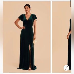 Birdy Grey Hannah Dress: Elegant Green Velvet Evening Gown